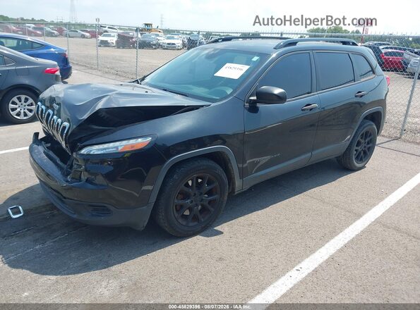 1C4PJLAB9GW274284 2016 JEEP CHEROKEE Black Przód lewy