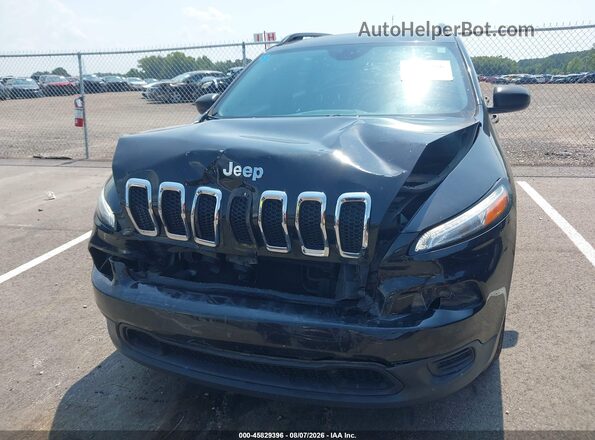 1C4PJLAB9GW274284 2016 JEEP CHEROKEE Black Widok z przodu
