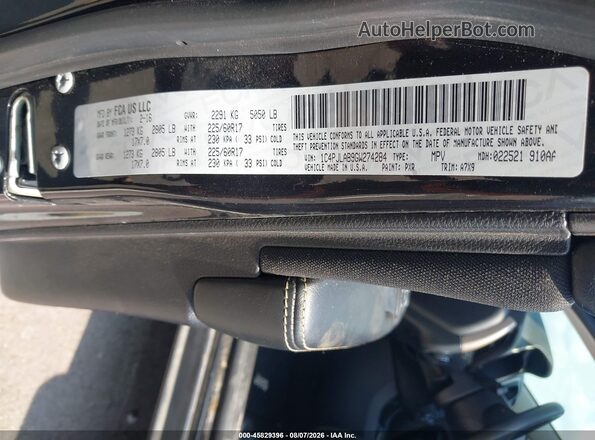 1C4PJLAB9GW274284 2016 JEEP CHEROKEE Black Widok komory silnika