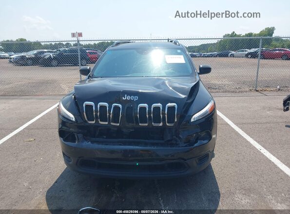 1C4PJLAB9GW274284 2016 JEEP CHEROKEE Black Widok zestawu wskaźników