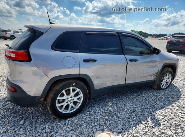 1C4PJLAB9HD219072 2017 JEEP CHEROKEE Silver Trasero derecho