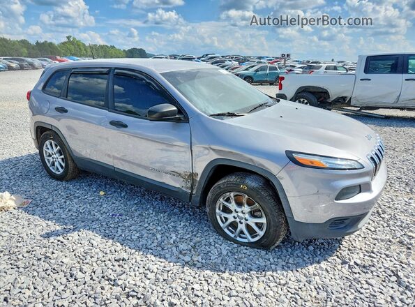 1C4PJLAB9HD219072 2017 JEEP CHEROKEE Silver Delantero derecho