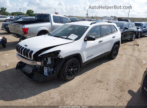 1C4PJLAB9HW642142 2017 JEEP CHEROKEE White წინა მარცხენა ხედი სამი მეოთხედიდან