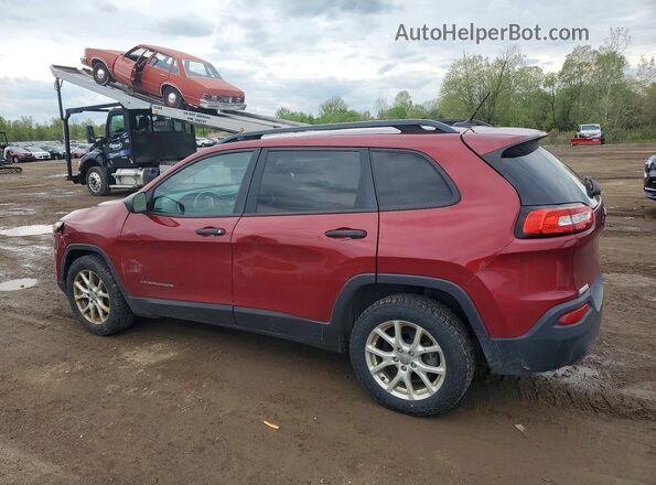 1C4PJLABXGW167891 2016 JEEP CHEROKEE Красный Задняя левая четверть