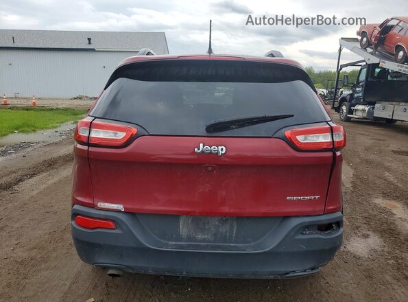 1C4PJLABXGW167891 2016 JEEP CHEROKEE Красный Вид сзади