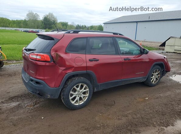 1C4PJLABXGW167891 2016 JEEP CHEROKEE Красный Задняя правая четверть