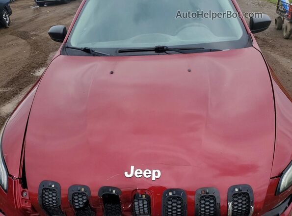 1C4PJLABXGW167891 2016 JEEP CHEROKEE Красный Вид подкапотного пространства