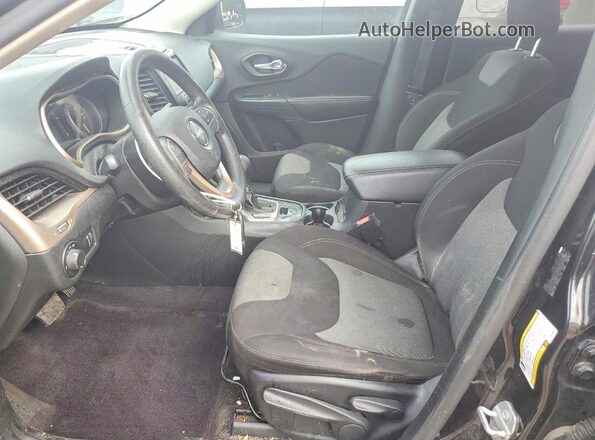 1C4PJLABXGW189390 2016 JEEP CHEROKEE Charcoal Вид салону спереду
