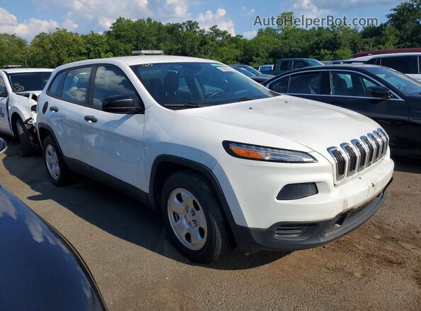 1C4PJLABXHD240433 2017 JEEP CHEROKEE White Delantero derecho
