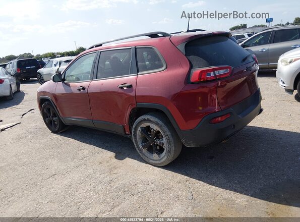1C4PJLABXHW652310 2017 JEEP CHEROKEE Red Rear left
