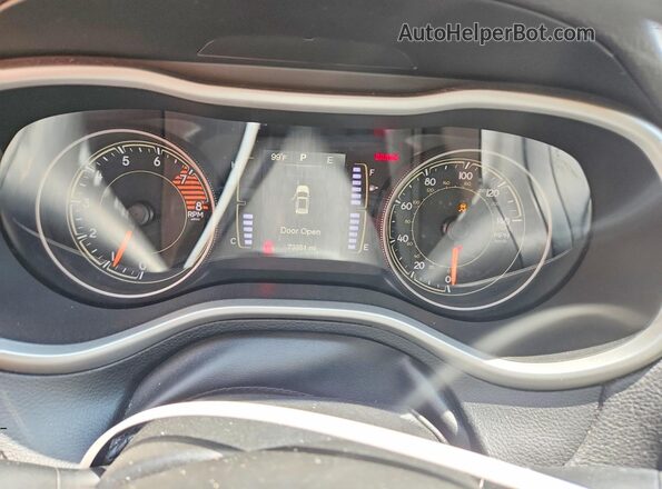1C4PJLAS1GW297493 2016 JEEP CHEROKEE Gray ხელსაწყოთა პანელის ხედი
