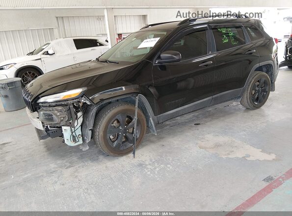 1C4PJLAS9HW650628 2017 JEEP CHEROKEE Черный Передняя левая четверть