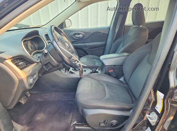 1C4PJLCB0HW535106 2017 JEEP CHEROKEE Черный Вид салона спереди