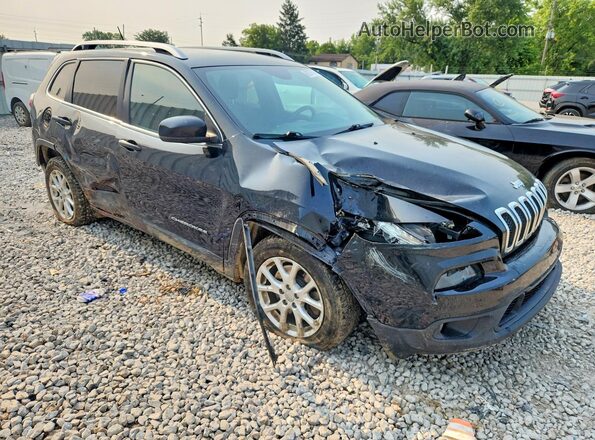 1C4PJLCB0HW535106 2017 JEEP CHEROKEE Черный Передняя правая четверть