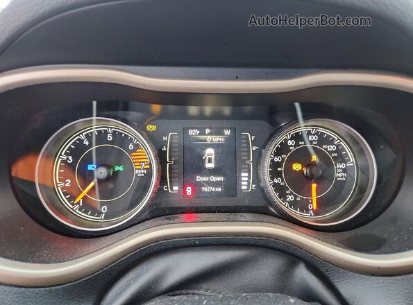 1C4PJLCB1HW549533 2017 JEEP CHEROKEE White Instrument cluster view