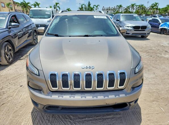 1C4PJLCB1HW549788 2017 JEEP CHEROKEE Бежевый Вид спереди