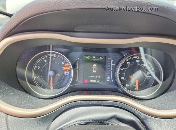 1C4PJLCB1HW549788 2017 JEEP CHEROKEE Бежевый Вид щитка приборов