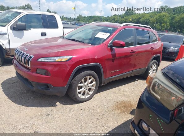 1C4PJLCB2HW535673 2017 JEEP CHEROKEE Red Front left