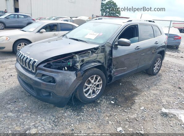 1C4PJLCB2HW668157 2017 JEEP CHEROKEE Gray წინა მარცხენა ხედი სამი მეოთხედიდან