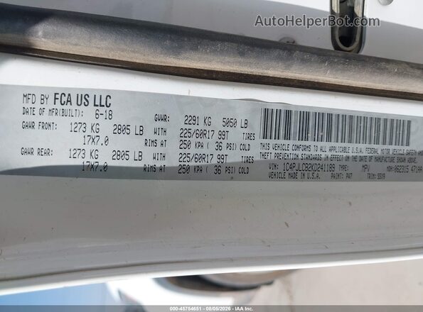 1C4PJLCB2KD241189 2019 JEEP CHEROKEE White Widok komory silnika