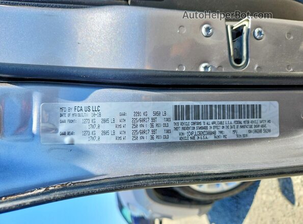 1C4PJLCB2KD308048 2019 JEEP CHEROKEE Silver Панорамний вид салону 360°