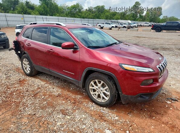 1C4PJLCB3HW619629 2017 JEEP CHEROKEE Maroon წინა მარჯვენა