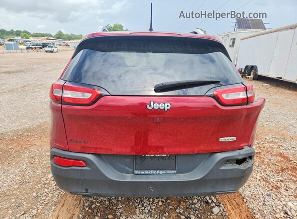 1C4PJLCB3HW619629 2017 JEEP CHEROKEE Maroon უკანა ხედი