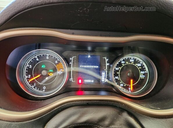 1C4PJLCB4GW165583 2016 JEEP CHEROKEE White Instrument cluster view