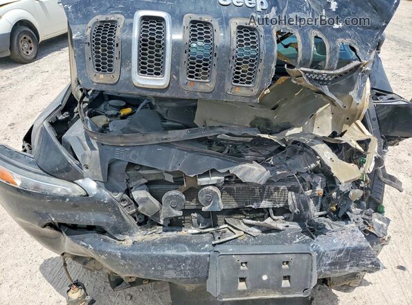 1C4PJLCB4GW257499 2016 JEEP CHEROKEE Black Engine compartment view