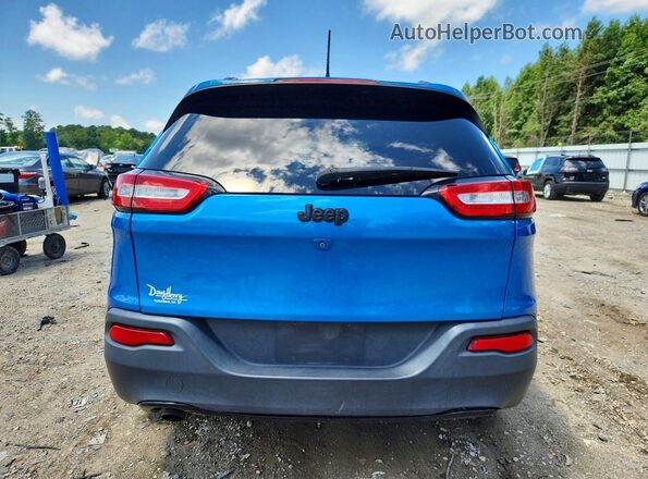 1C4PJLCB4JD551858 2018 JEEP CHEROKEE Blue Вид ззаду
