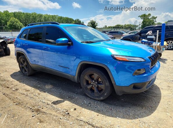 1C4PJLCB4JD551858 2018 JEEP CHEROKEE Blue Передня права чверть