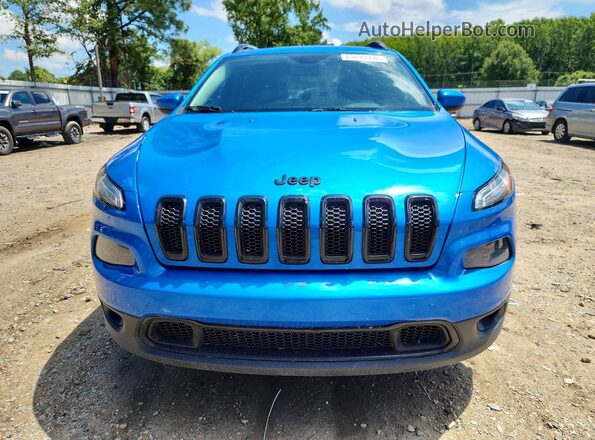 1C4PJLCB4JD551858 2018 JEEP CHEROKEE Blue Вид спереду