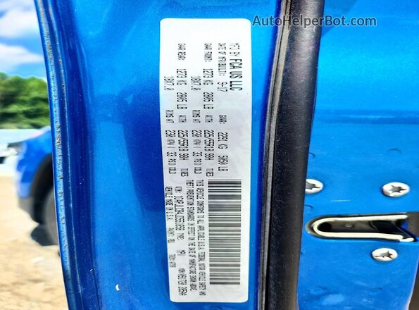 1C4PJLCB4JD551858 2018 JEEP CHEROKEE Blue Вид наклейки з VIN-кодом