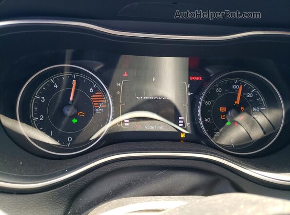 1C4PJLCB4LD542256 2020 JEEP CHEROKEE Blue Instrument cluster view