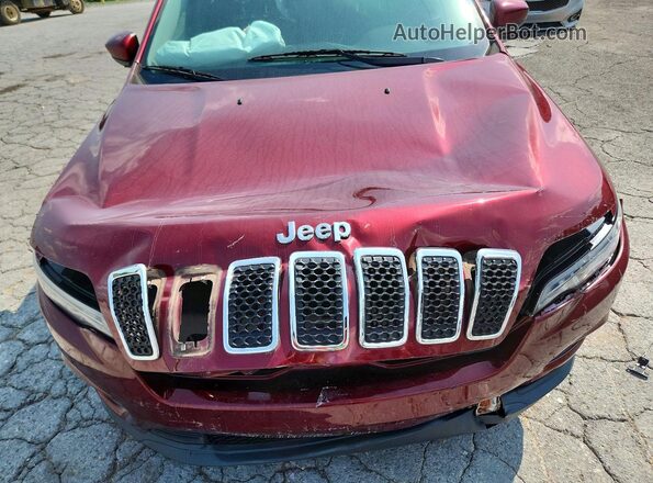 1C4PJLCB4LD595801 2020 JEEP CHEROKEE Burgundy Вид підкапотного простору