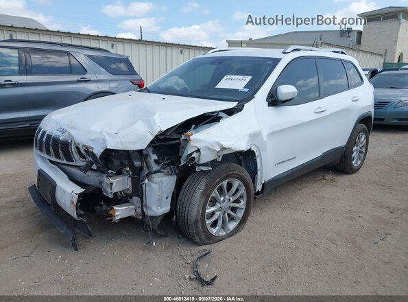 1C4PJLCB4MD113331 2021 JEEP CHEROKEE White Vista tres cuartos delantera izquierda