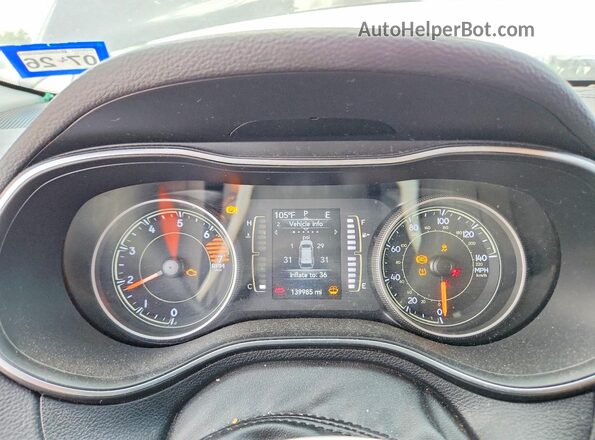 1C4PJLCB5KD307508 2019 JEEP CHEROKEE Black Вид щитка приладів