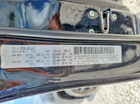 1C4PJLCB5KD307508 2019 JEEP CHEROKEE Black Вид підкапотного простору
