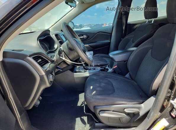 1C4PJLCB5KD307508 2019 JEEP CHEROKEE Black Вид салону спереду