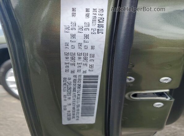 1C4PJLCB5KD370916 2019 JEEP CHEROKEE Green VIN კოდის სტიკერის ხედი