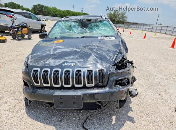 1C4PJLCB6JD558956 2018 JEEP CHEROKEE Black Front view