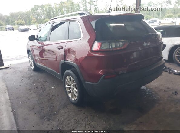 1C4PJLCB6KD222113 2019 JEEP CHEROKEE Burgundy Rear left
