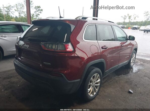 1C4PJLCB6KD222113 2019 JEEP CHEROKEE Burgundy Rear right