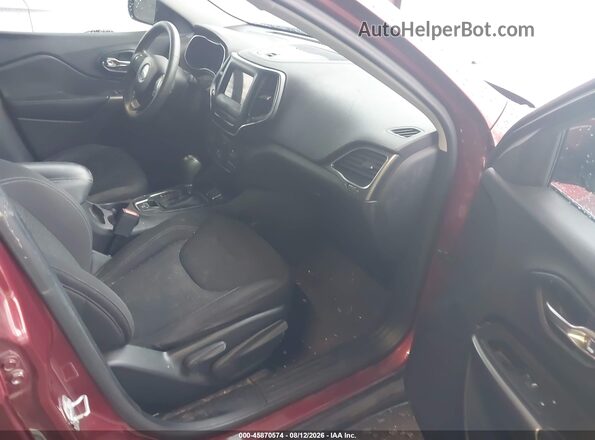 1C4PJLCB6KD222113 2019 JEEP CHEROKEE Burgundy Front interior view