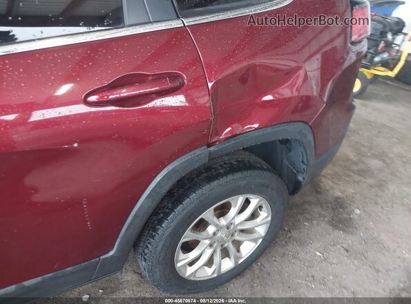1C4PJLCB6KD222113 2019 JEEP CHEROKEE Burgundy Front view