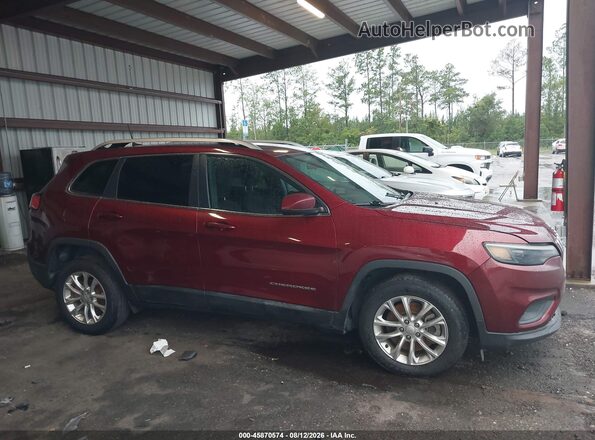 1C4PJLCB6KD222113 2019 JEEP CHEROKEE Burgundy Rear interior view