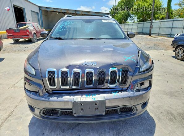 1C4PJLCB7HD232318 2017 JEEP CHEROKEE Gray Front view