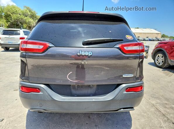 1C4PJLCB7HD232318 2017 JEEP CHEROKEE Gray Rear view