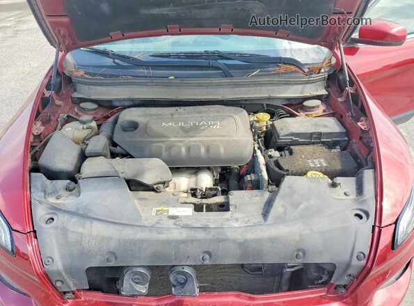 1C4PJLCB7HW640662 2017 JEEP CHEROKEE Burgundy Շարժիչի բաժամունքի տեսք
