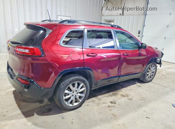 1C4PJLCB7JD612166 2018 JEEP CHEROKEE Maroon Tył prawy